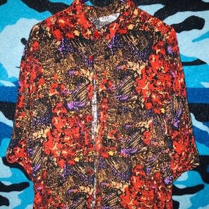 Loud print men’s button down